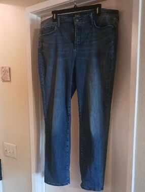 NYDJ Mid-Blue Straight Leg Stretch Jeans